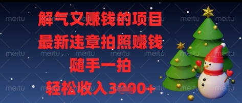 解气又挣钱的项目，最新违章拍照挣钱，随手一拍，轻松收入多张【揭秘】-站源网