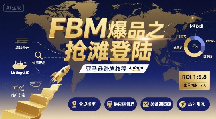 FBM爆品之抢滩登陆-亚马逊跨境教程-站源网
