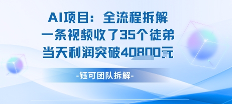 AI收徒变现闭环：一条视频收35人，日入1k+(附完整SOP)-站源网