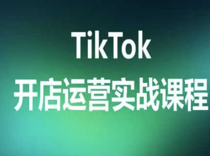 TikTok开店运营实战课程，TK跨境电商实操全流程-站源网