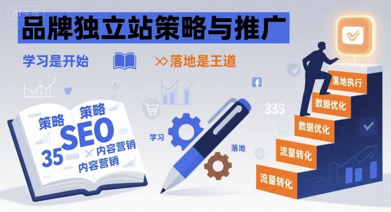 品牌独立站策略与推广，学习是开始，落地是王道-站源网