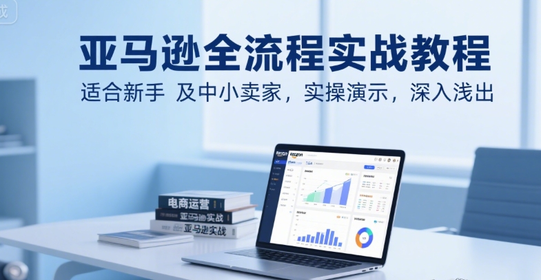 亚马逊全流程实战教程，适合新手及中小卖家，实操演示，深入浅出-站源网