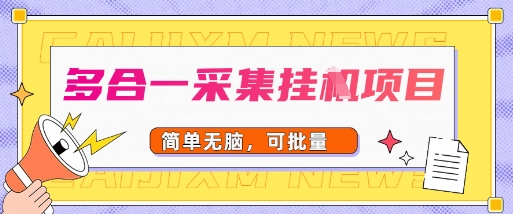 多合一采集项目，无脑操作，简单批量-站源网