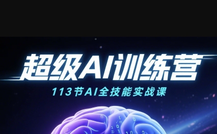 超级AI视频：绘画、带货、职场全场景113节通关课，解锁AI无限可能，开启精彩AI之旅-站源网