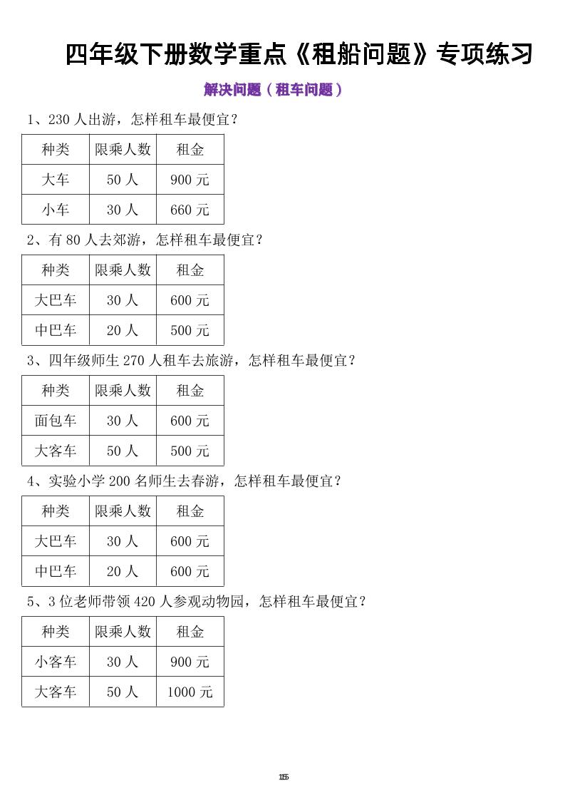 四年级下数学租船问题(4)-站源网