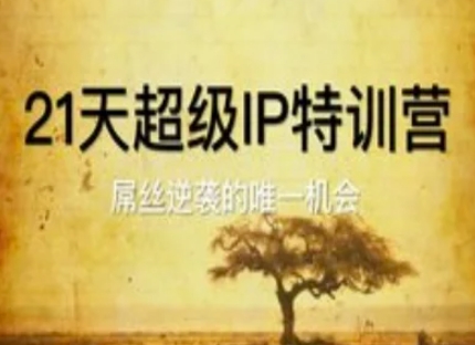 21天超级IP特训营，屌丝逆袭的唯一机会-站源网