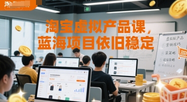 淘宝虚拟产品课，蓝海项目依旧稳定-站源网