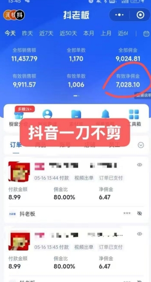 抖音短视频一刀不剪带货，不剪辑，不直播，每天发个视频，等着出单获取带货佣金-站源网