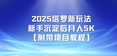 2025塔罗新玩法，新手沉淀后月入5K【附带项目教程】-站源网