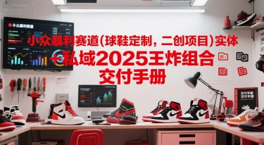 小众暴利赛道(球鞋定制，二创项目)实体+私域2025王炸组合 交付手册-站源网