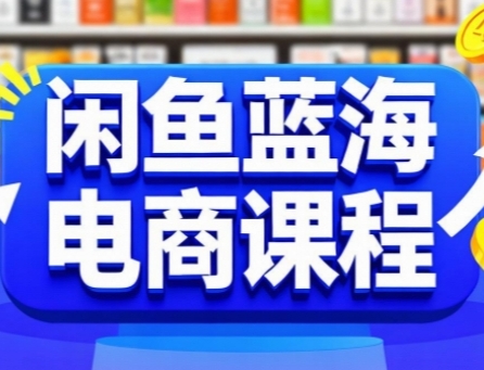 闲鱼蓝海电商课程，手把手助你快速上手，轻松实现闲鱼稳定盈利-站源网