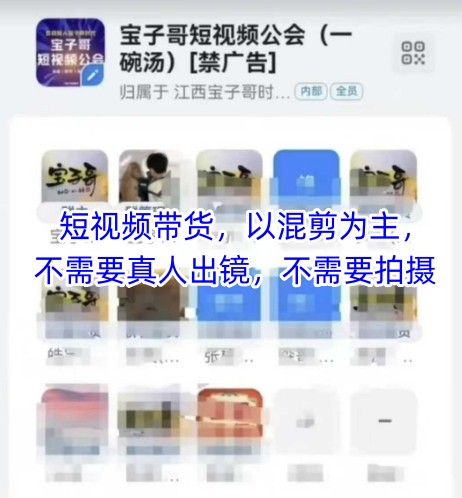 宝子哥头部团队短视频带货，以混剪为主，不需要真人出镜，不需要拍摄-站源网