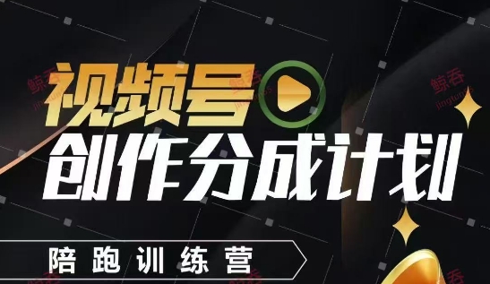 视频号创作分成计划陪跑训练营，手把手教会你如何制作视频，细水长流型项目-站源网