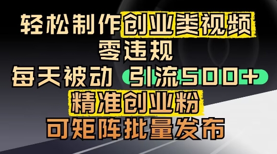 抖音引流创业粉，几分钟一个视频，非常暴力，小白直接可上手操作-站源网