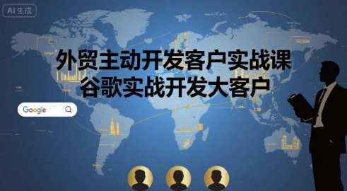外贸主动开发客户实战课，谷歌实战开发大客户-站源网