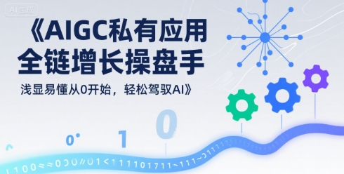 AIGC私有化应用全链增长操盘手，浅显易懂从0开始，轻松驾驭AI-站源网