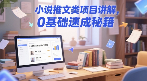小说推文类项目讲解，0 基础速成秘籍-站源网