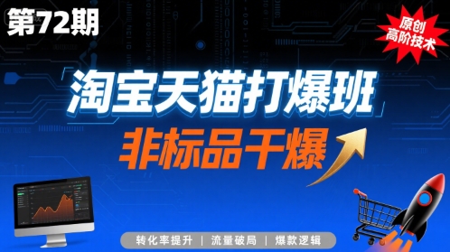 淘宝天猫打爆班原创高阶技术第72期，非标品干爆-站源网