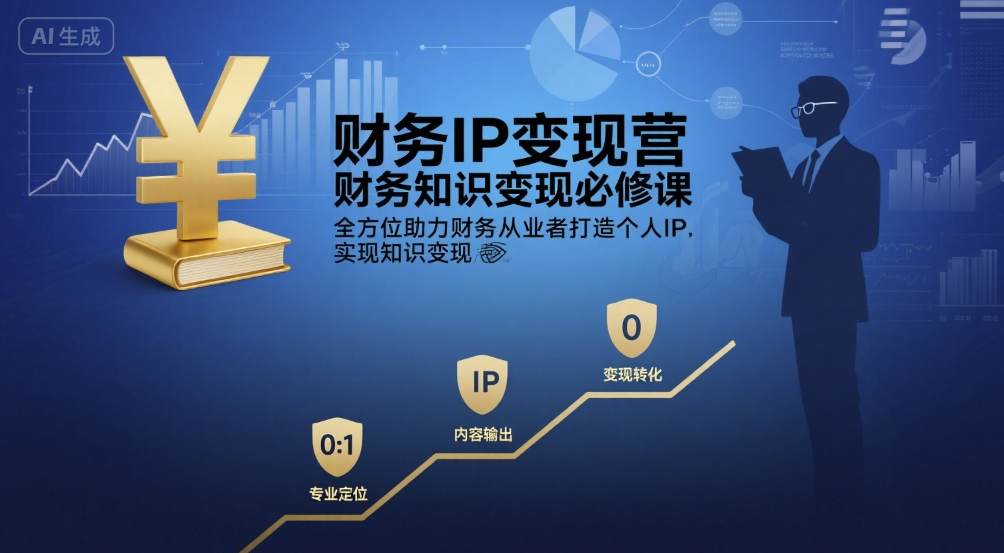 财务IP变现营，财务知识变现必修课，全方位助力财务从业者打造个人IP，实现知识变现-站源网