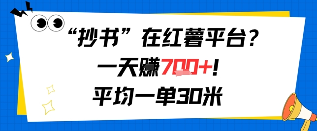 抄书在红薯平台？一天挣几张，平均一单30米，有手就行，新手小白不二之选！-站源网