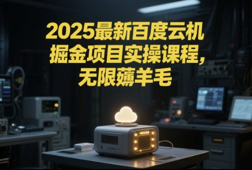 2025最新百度云机掘金项目实操课程单窗口保底5-10元月收益单窗口150+【揭秘】-站源网