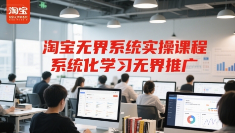 淘宝无界系统实操课程，系统化学习无界推广-站源网