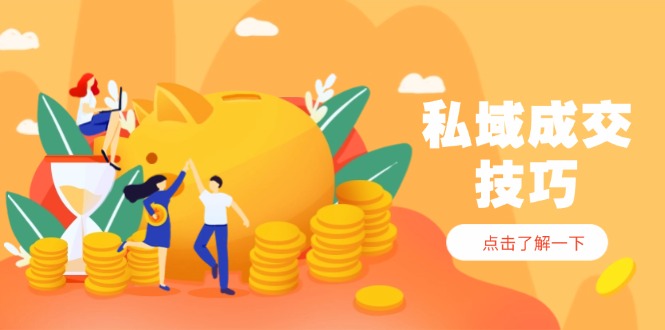 私域成交技巧，帮你从入门到精通，破解四大痛点，快速变现，轻松收钱-站源网