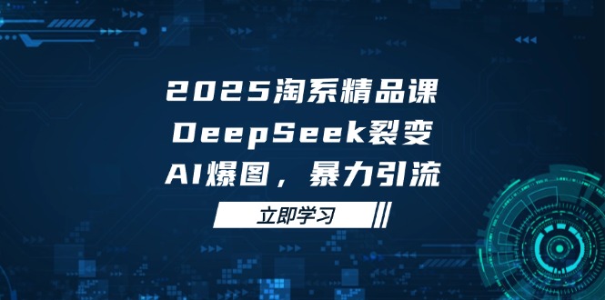 2025 淘系精品课，DeepSeek 裂变，AI 爆图，暴力引流-站源网