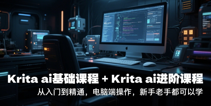 krita ai基础课程+Krita ai进阶课程，从入门到精通，电脑端操作，新手老手都可以学-站源网