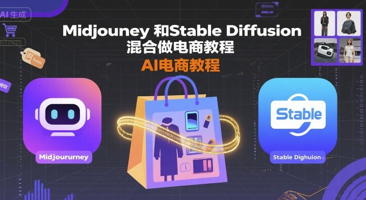 Midjourney和Stable Diffusion混合做电商教程-ai电商教程-站源网