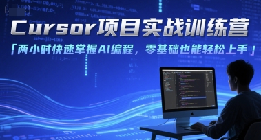 Cursor项目实战训练营，两小时快速掌握AI编程，零基础也能轻松上手-站源网