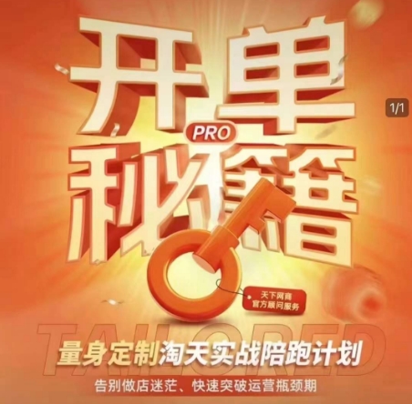 淘宝开单秘籍PRO，量身定制淘天实战陪跑计划，告别做店迷茫、快速突破运营瓶颈期(更新)-站源网