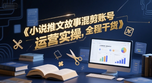 小说推文故事混剪账号运营实操，全程干货-站源网