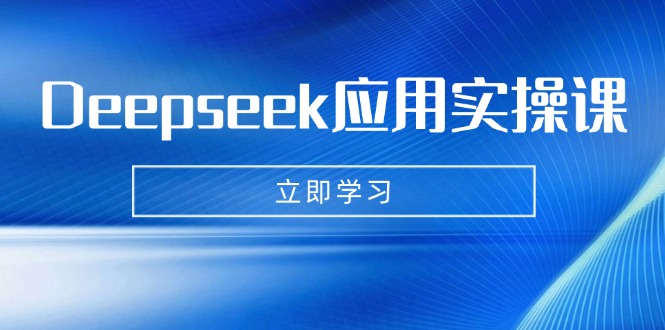 Deepseek应用实操课：AI制作数字妈妈、写真、短视频，辅导作业，PPT制作等-站源网