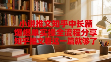 小说推文知乎中长篇爆单实操全流程分享，知乎推文看这一篇就够了-站源网