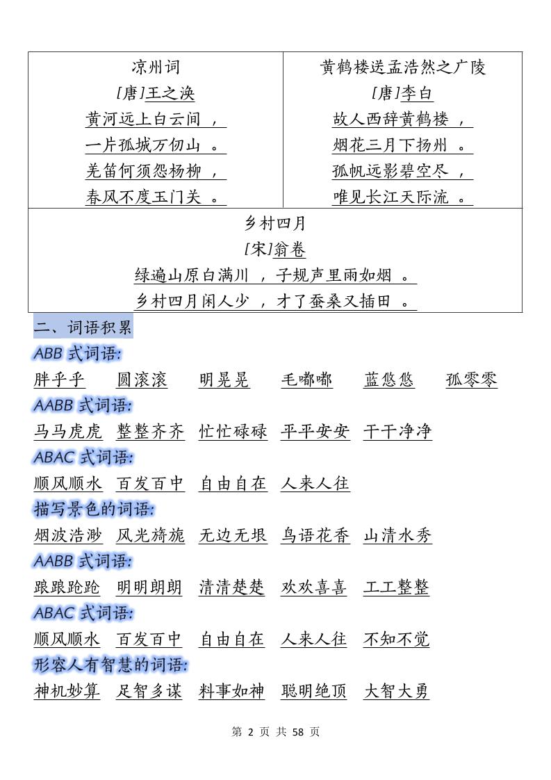 五下语文期末总复习重要考点归纳-站源网