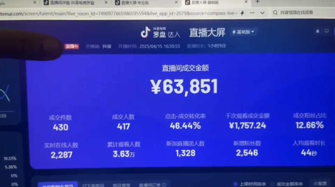 抖音破价直播，靠不露脸读稿子， 日入多张，100%起号-站源网