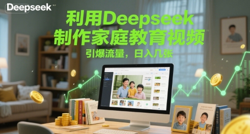 利用Deepseek制作家庭教育视频，引爆流量，日入几张-站源网