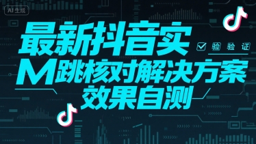 最新抖音注册实M跳核对解决方案，效果自测-站源网