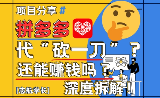 【2025最新】拼多多代坎助力项目深度拆解：还能挣钱吗?全流程玩法-站源网